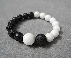 black and white bracelet