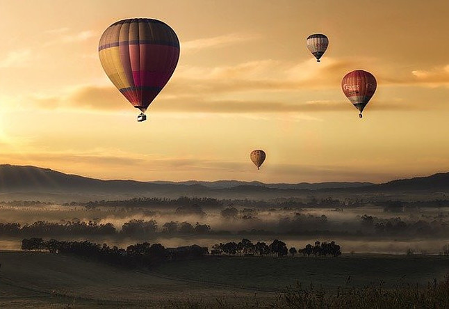 hot air balloons