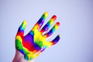 painted hand